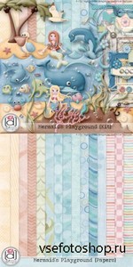 Scrap Kit - Mermaids Playground PNG and JPG Files
