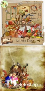 Scrap Set - Autumn Day PNG and JPG Files