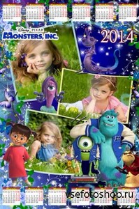 Детский календарь на 2014 год - Корпорация монстров