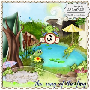 Scrap Set - The Song of the Frog PNG and JPG Files