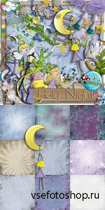 Scrap Set - Holy Night PNG and JPG Files