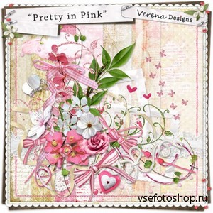 Scrap Set - Pretty in Pink PNG and JPG Files