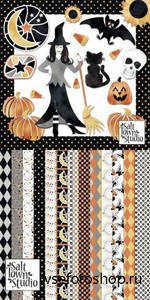 Scrap Set - Candy Corn & Rattlebones PNG and JPG Files