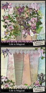 Scrap Set - Life is Magical PNG and JPG Files