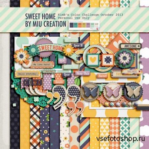 Scrap Kit - Sweet Home PNG and JPG Files