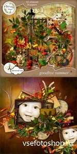 Scrap Set - Goodbye Summer PNG and JPG Files