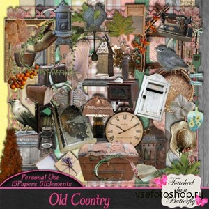 Scrap Kit - Old Country PNG and JPG Files