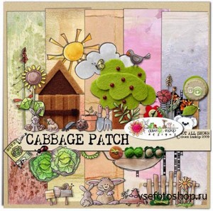 Scrap Kit - Cabbage Patch PNG and JPG Files
