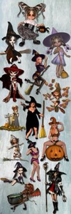 The eve of Halloween Witches PNG and JPG Files