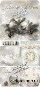   ,   / Silver new year, winter backgrounds -  ...