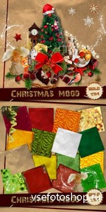 Scrap Set - Christmas Mood PNG and JPG Files