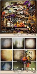 Scrap Set - Happy Boo Day PNG and JPG Files
