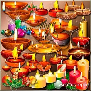Клипарт - Зажги свечу под Новый Год