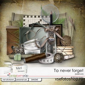 Scrap Set - To Never Forget PNG and JPG Files