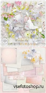 Scrap Set - Wedding Day PNG and JPG Files