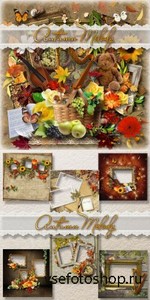 Scrap Set - Autumn Melody PNG and JPG Files