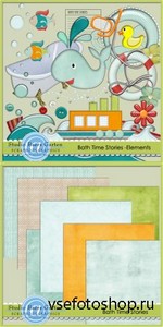 Scrap Set - Bath Time Stories PNG and JPG Files