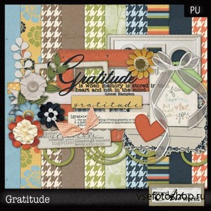 Scrap Set - Gratitude PNG and JPG Files