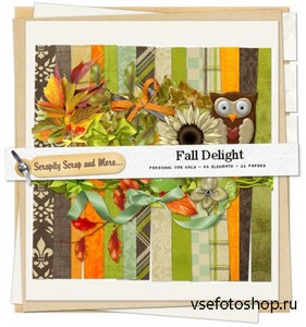 Scrap Kit - Fall Delight PNG and JPG Files