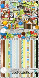 Scrap Set - Story Time PNG and JPG Files