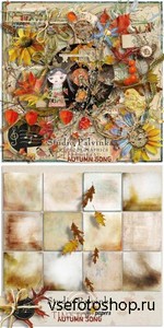Scrap Set - Time For Autumn Song PNG and JPG Files
