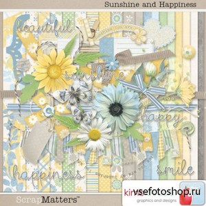 Scrap Set - Sunshine and Happiness PNG and JPG Files