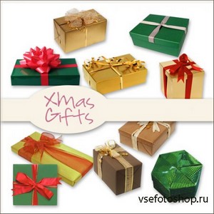 Xmas Gifts PNG Files