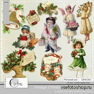 Vintage Christmas Illustration 9 PNG Files