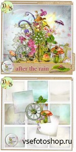 Scrap Kit - After the Rain PNG and JPG Files