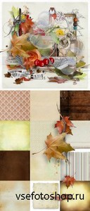 Scrap Set - Paint the Autumn PNG and JPG Files