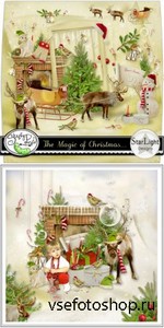 Scrap Set - The Magic of Christmas... PNG and JPG Files