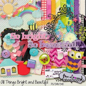 Scrap Set - All Things Bright and Beautiful PNG and JPG Files