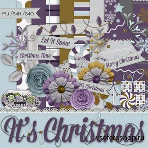 Scrap Kit - It's Christmas PNG and JPG Files