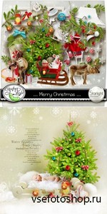 Scrap Kit - ...Merry Christmas... PNG and JPG Files