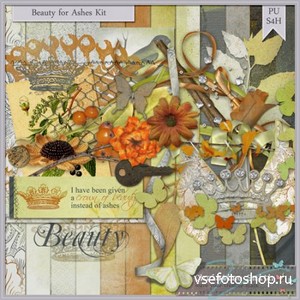 Scrap Set - Beauty for Ashes PNG and JPG Files