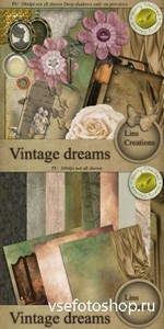 Scrap Kit - Vintage Dreams PNG and JPG Files