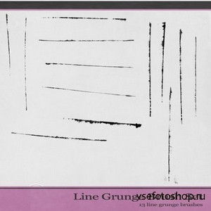 Line Grunge Brush Set