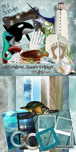 Scrap Set - Summer Holiday PNG and JPG Files