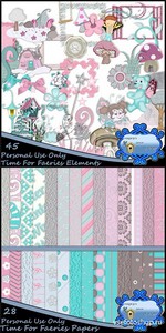 Scrap Set - Time For Faeries PNG and JPG FIles