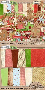 Scrap Set - Santas Bake Shoppe PNG and JPG Files