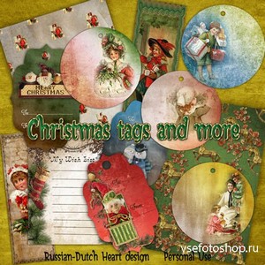 Christmas Tags and More PNG and JPG Files