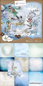Scrap - Winter Frost PNG and JPG Files