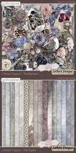 Scrap Set - Lamour Toujours PNG and JPG Files