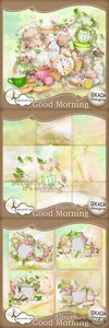 Scrap - Good Morning PNG and JPG Files