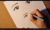 Как рисовать аниме глаза под разными ракурсами (2013)