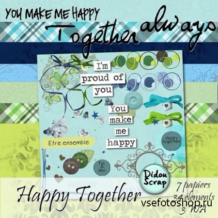Scrap - Together Always Kit PNG and JPG Files