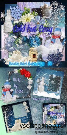 Scrap Set - Cold but Cosy PNG and JPG Files