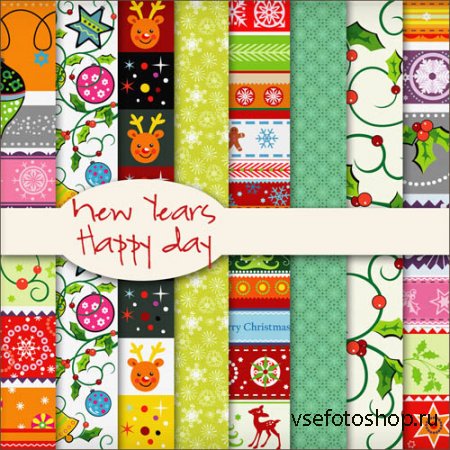 New Years Happy Day Textures JPG Files