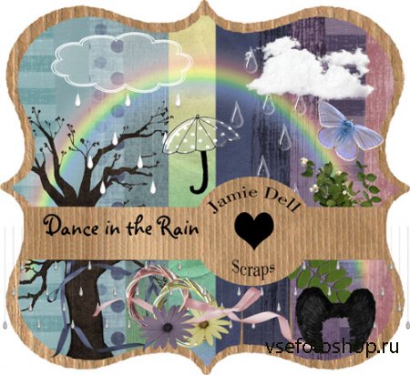 Scrap - Dance in the Rain PNG and JPG Files