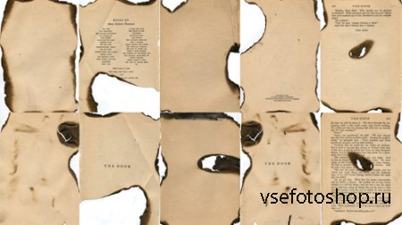 Super Hi-Res Burned Vintage Paper Textures
